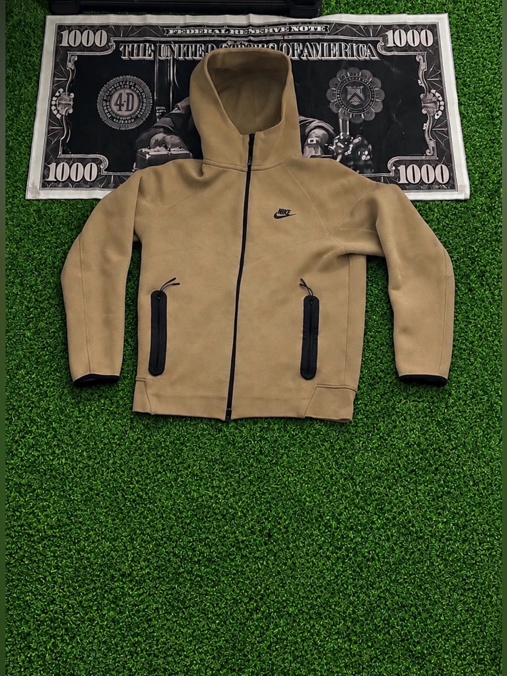 Nike tech hoodie tan color